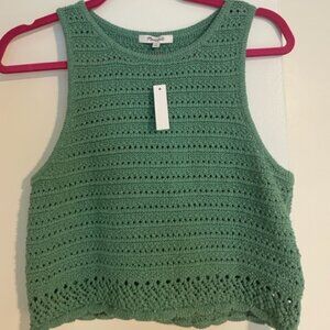 Madewell Sweater Crochet Tank NWT (Size: M)